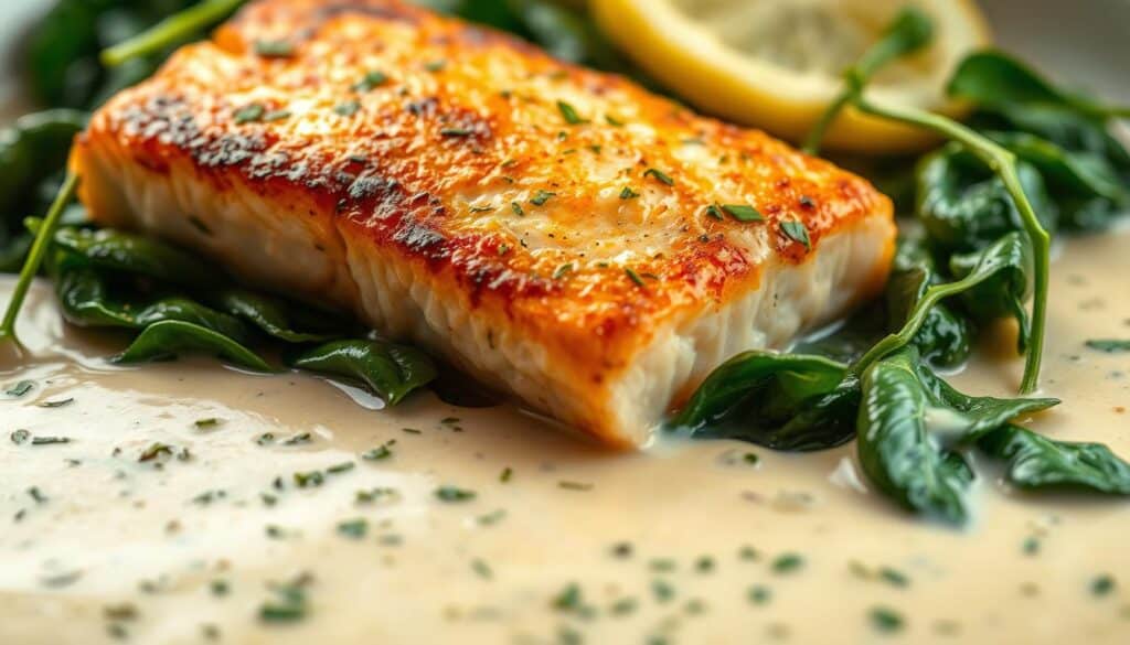 delicious salmon and spinach recipe sauce options