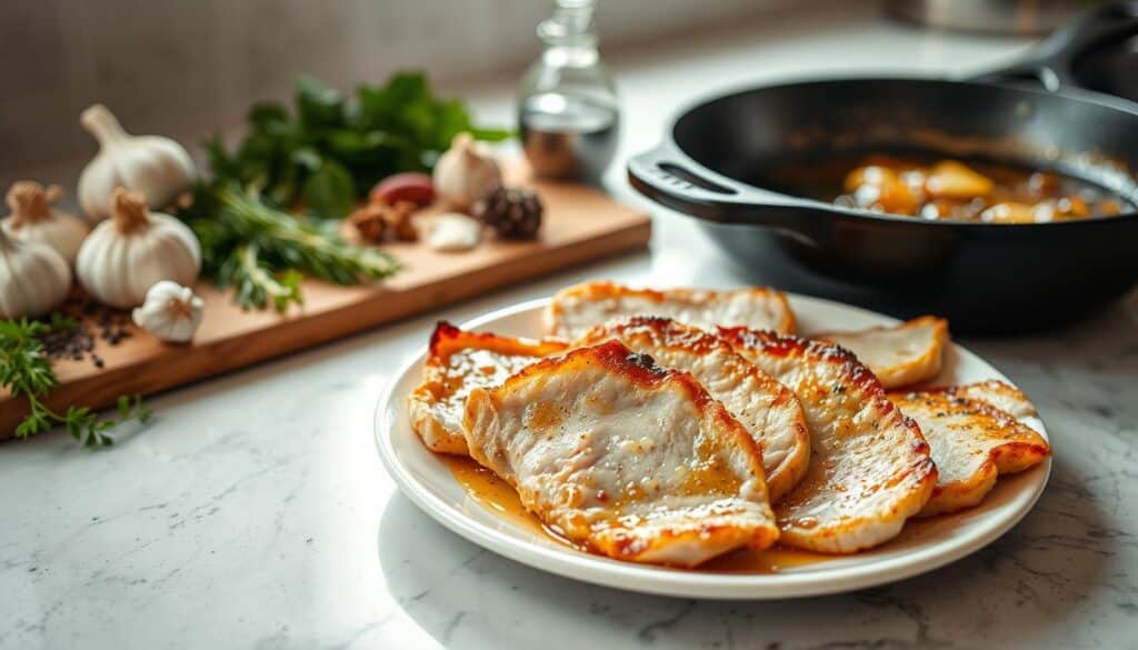how to cook thin pork chops