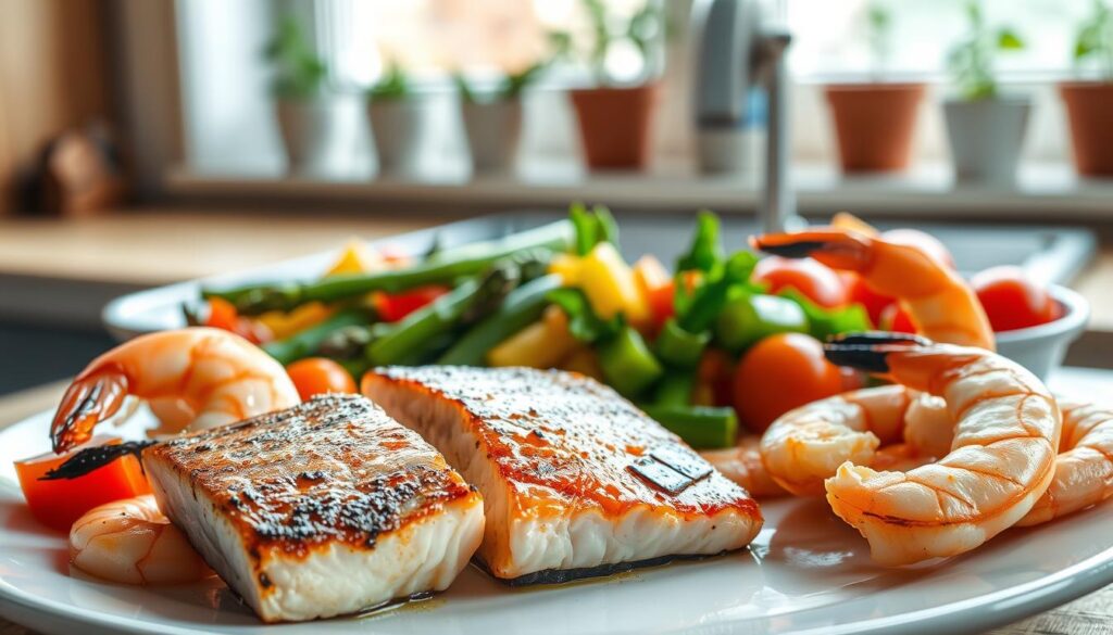 salmon and shrimp healthy dinner options